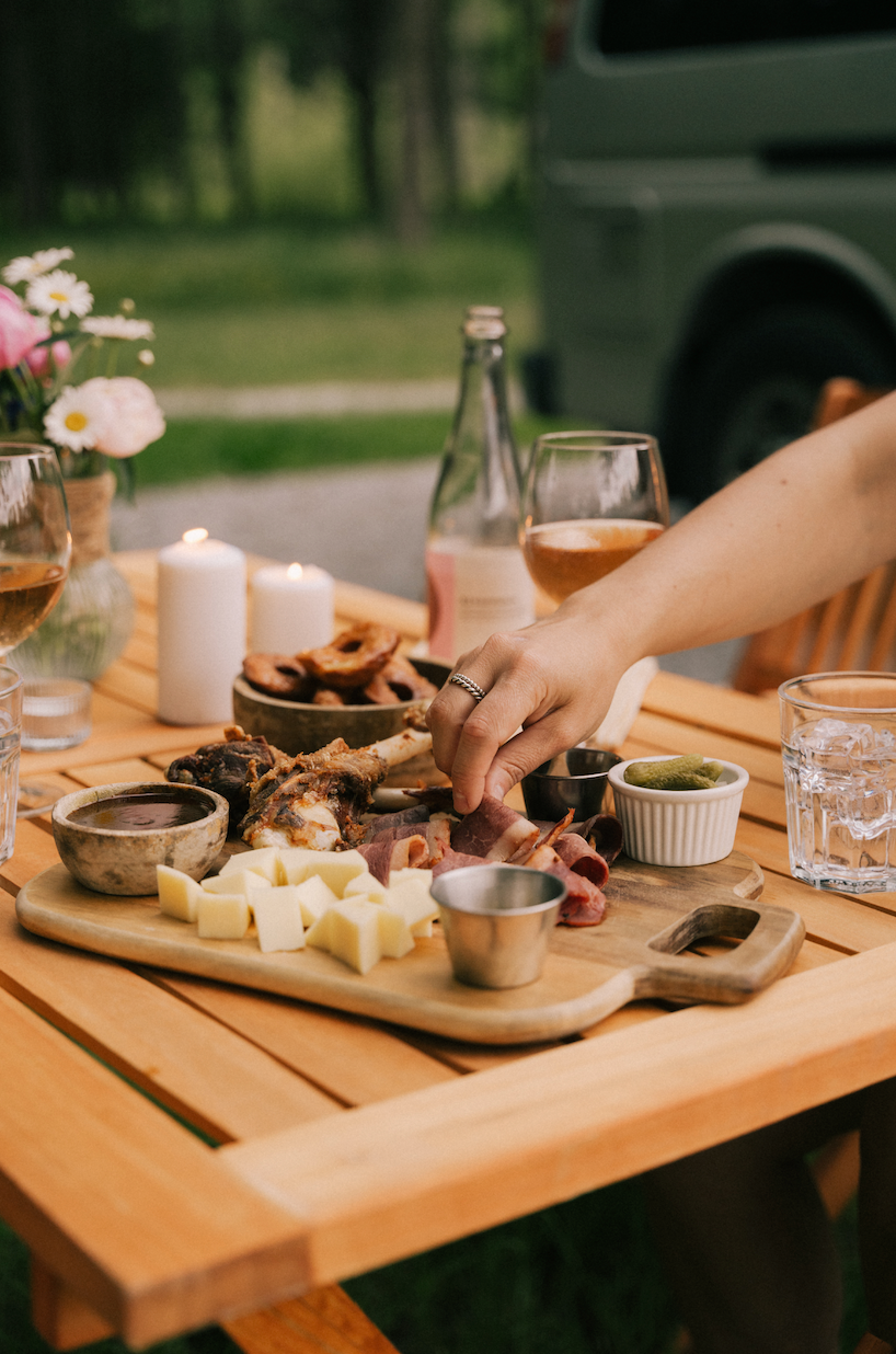 Souper champêtre sur une ferme d'oie pour deux