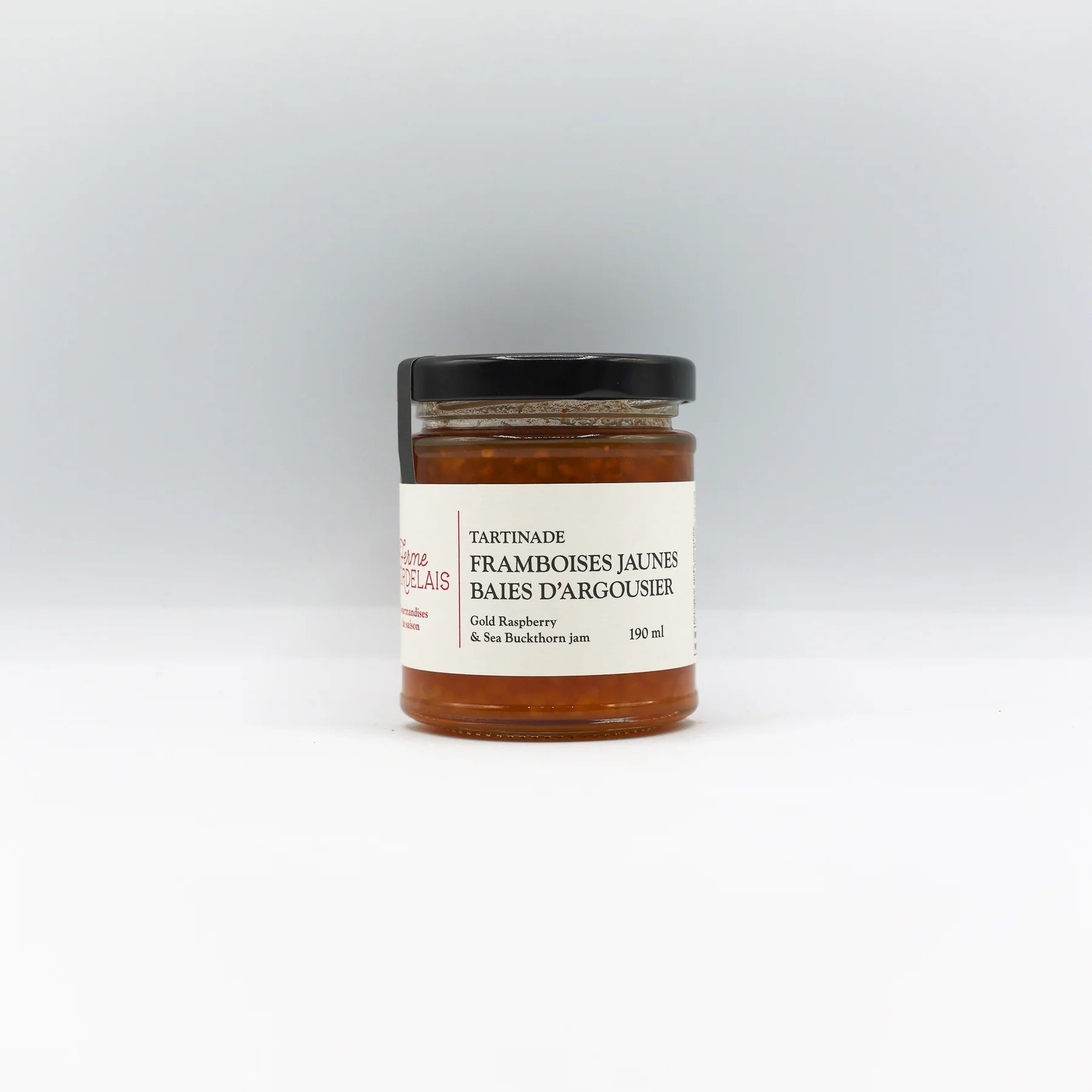 Tartinade framboises jaunes & baies d’argousier